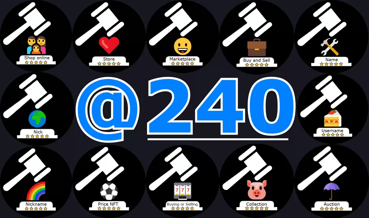 Record!🏆Hurray! The site contains: @240 pieces Username NFT Nickname Telegram (nicks)